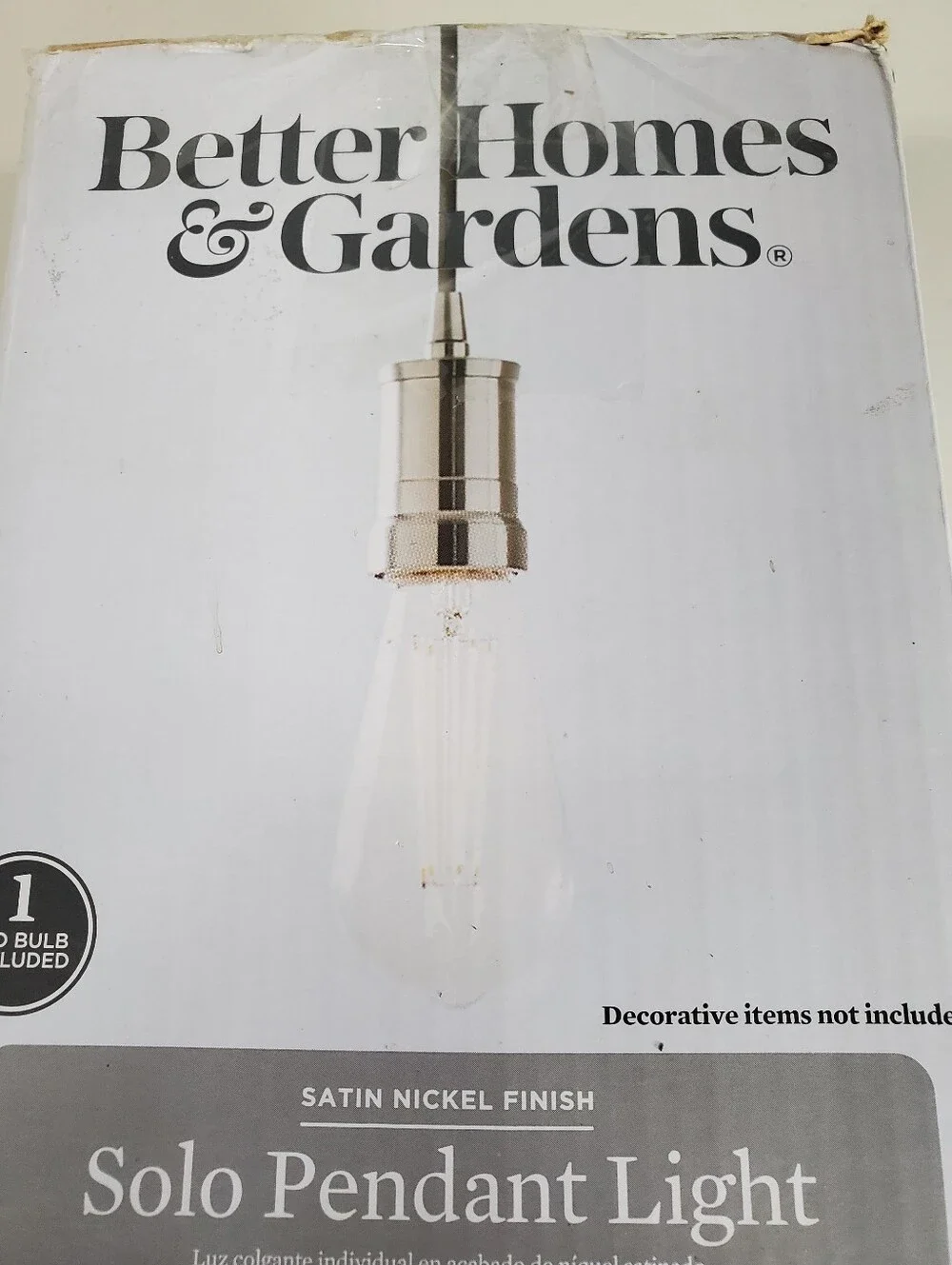 Better Homes And Gardens Solo Pendant Light Minimal Stype Opend Box Home Decor